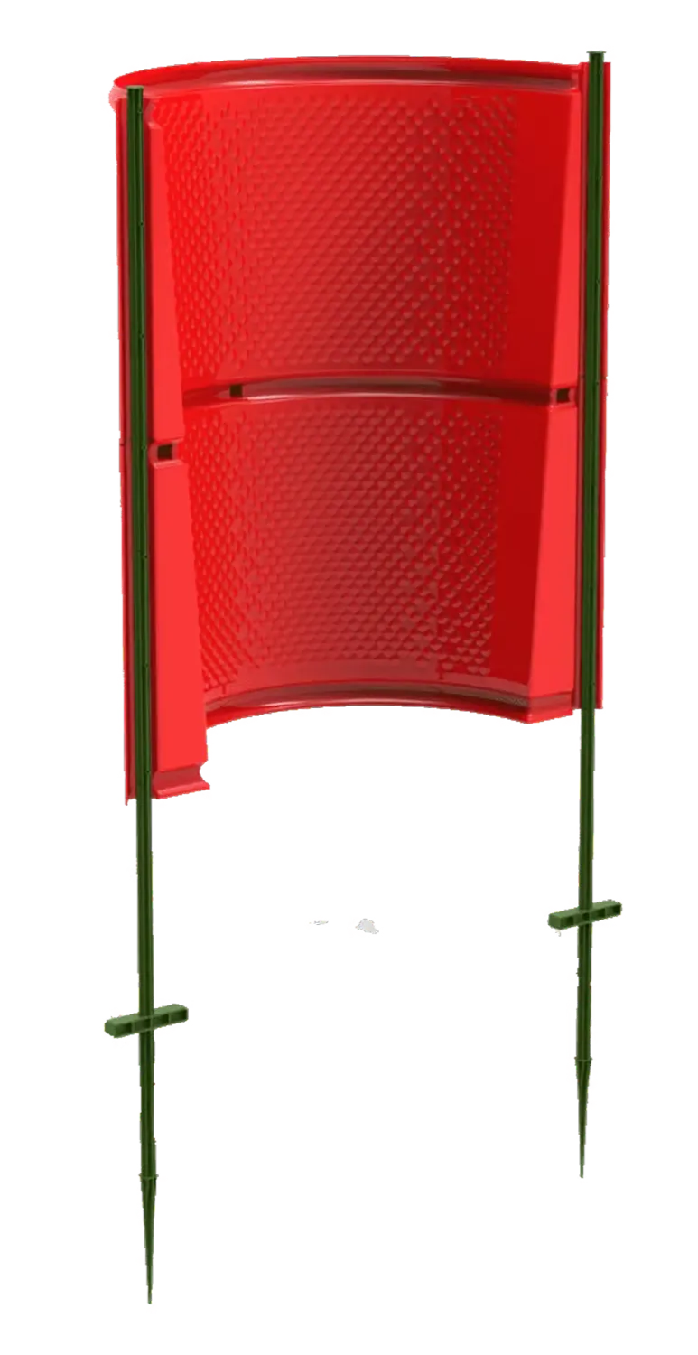 Opti-Shield on support posts